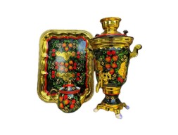 Самовар Тульский «Хохлома» 4 л.